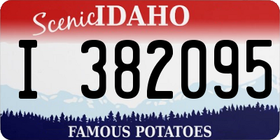 ID license plate I382095