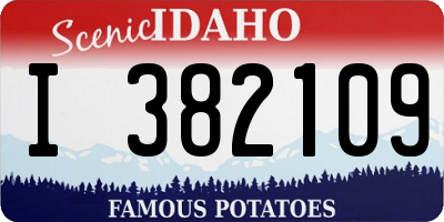 ID license plate I382109