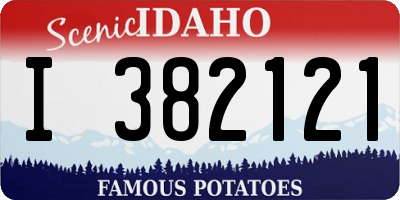 ID license plate I382121