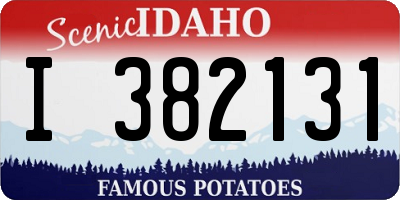 ID license plate I382131