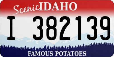 ID license plate I382139