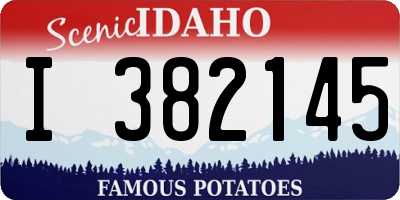 ID license plate I382145