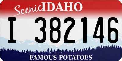 ID license plate I382146