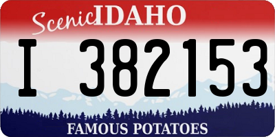 ID license plate I382153