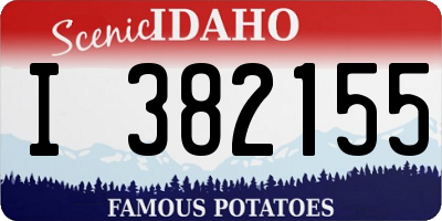 ID license plate I382155