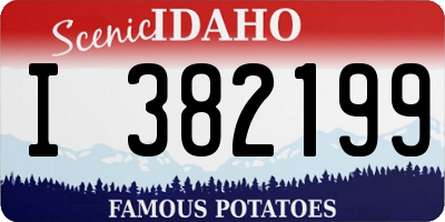 ID license plate I382199