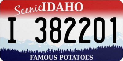 ID license plate I382201
