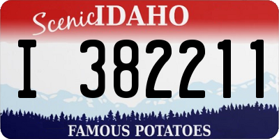 ID license plate I382211