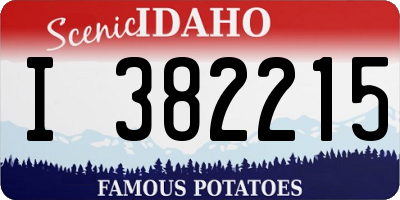 ID license plate I382215