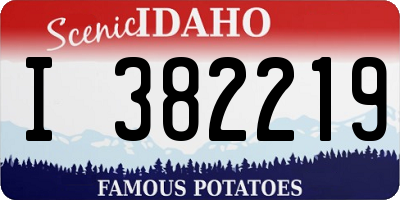 ID license plate I382219