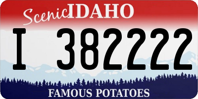 ID license plate I382222