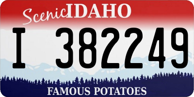 ID license plate I382249