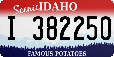 ID license plate I382250