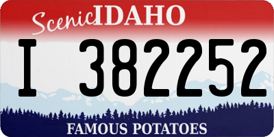 ID license plate I382252