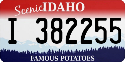 ID license plate I382255