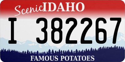 ID license plate I382267