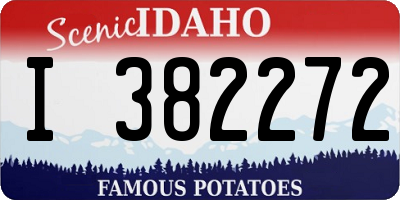 ID license plate I382272