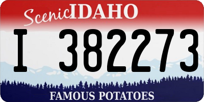 ID license plate I382273