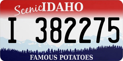 ID license plate I382275