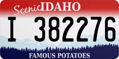 ID license plate I382276
