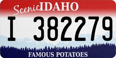 ID license plate I382279