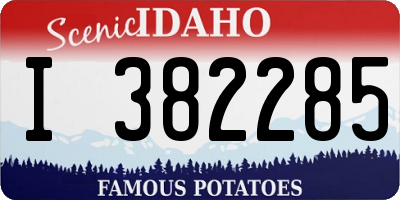 ID license plate I382285