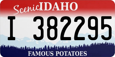 ID license plate I382295