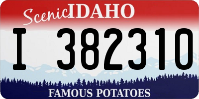 ID license plate I382310