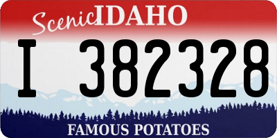 ID license plate I382328