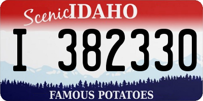 ID license plate I382330