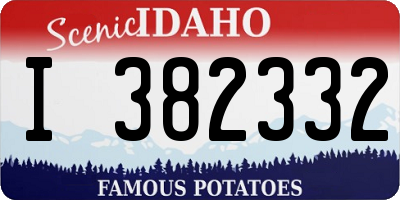 ID license plate I382332