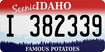 ID license plate I382339