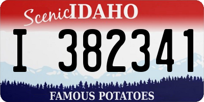 ID license plate I382341