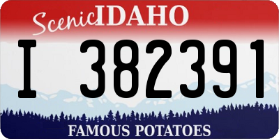 ID license plate I382391