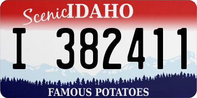 ID license plate I382411