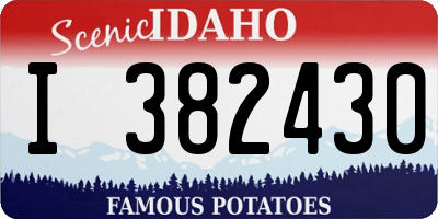 ID license plate I382430