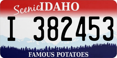 ID license plate I382453