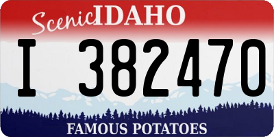 ID license plate I382470