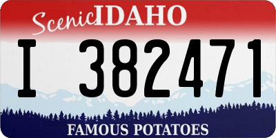ID license plate I382471