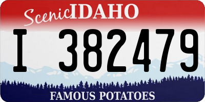ID license plate I382479