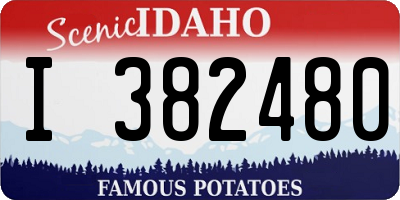 ID license plate I382480