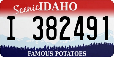 ID license plate I382491
