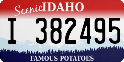 ID license plate I382495