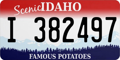 ID license plate I382497