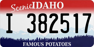 ID license plate I382517