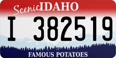 ID license plate I382519