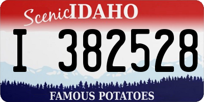 ID license plate I382528