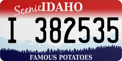 ID license plate I382535