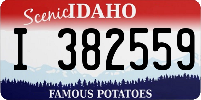 ID license plate I382559