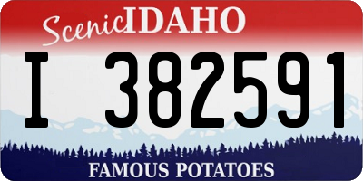 ID license plate I382591